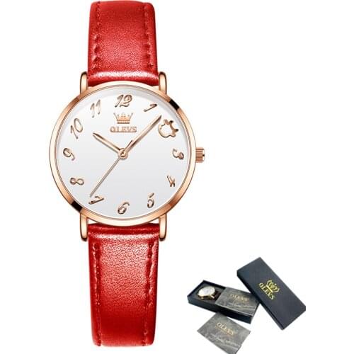 Luxury Rose Gold Watch Women Bracelet OLEVS Top Brand Ladies Casual Quartz Watch Steel Womens Wristwatch Montre Femme Relogio