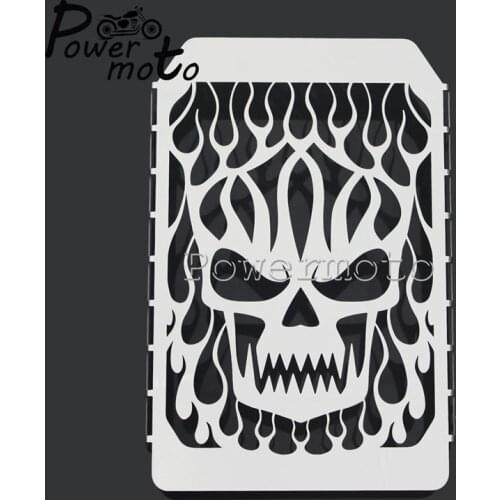 Skull Skeleton Radiator Grille Guard Water Cooler Cover Protector For Kawasaki Vulcan 1500 VN1500 VN 1500