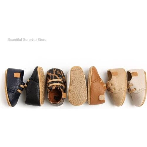 Baby Leather Classic Sneakers Newborn Solid Sports Baby Boys Girls First Walkers Shoes Infant Toddler Anti-slip Baby Shoes