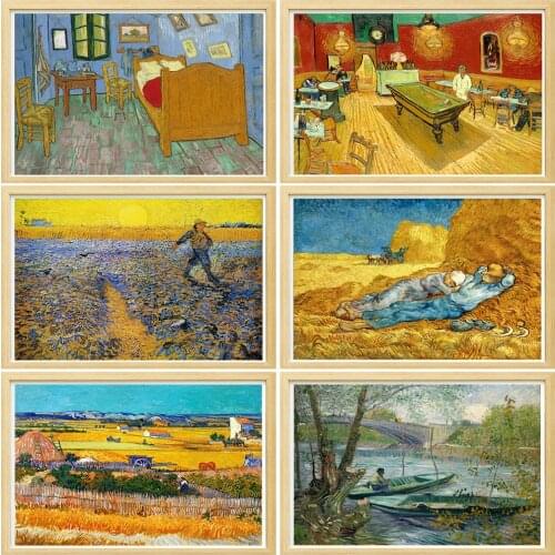 DIY Diamond Painting Kits 5D Van Gogh Seascape Full Round With AB Drill Diamond Wall Decoration Diamond Art Painting Gift