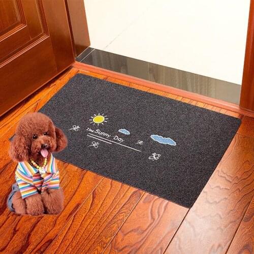 Pet Bathroom Mat Dog Cat Clean Mat Doormat Non-Slip Bathroom Mat Simple TPR Rubber Floor Rugs Carpet Pet Cleaning Accessories