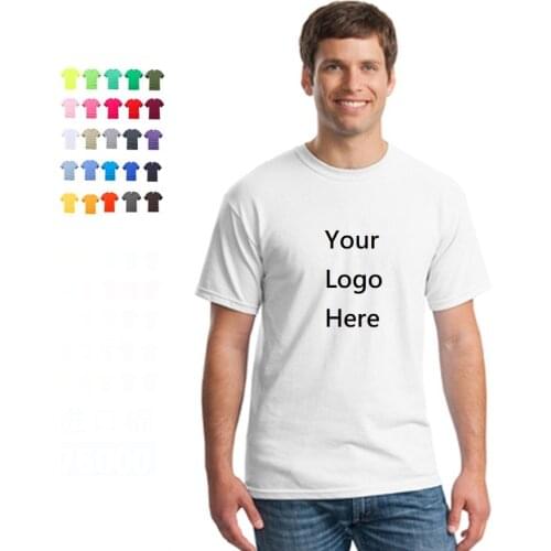 Tailor Custom Made DIY Men Short Sleeves Round Neck 100% Cotton Branding Low MOQ Your own Logo Design T-Shirt