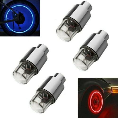 2pc Auto cars Accessories wheel light decoration Bike tire Led light deco LED lighte Tire Valve Cap cars motorcycle accessories