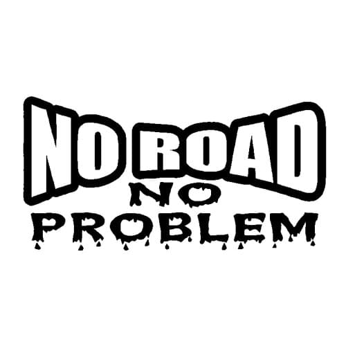 Creative Fine Decal Car Styling No Road No Problem Vinyl Decal Sticker 350 Truck Offroad 4x4 Diesel 2500 Car Sticker Kk13*7cm