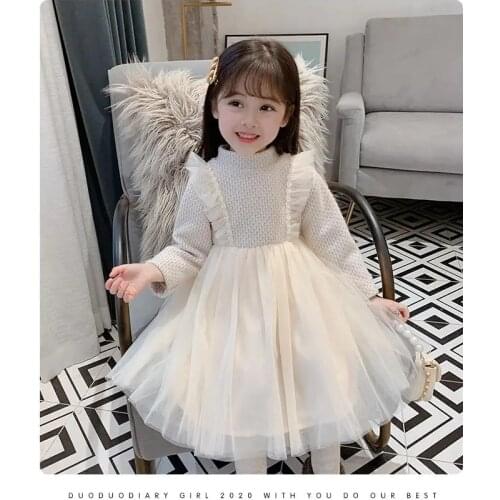 2020 new spring autumn/winter Girls Kids Boys lace dress comfortable cute baby Clothes Children Clothing