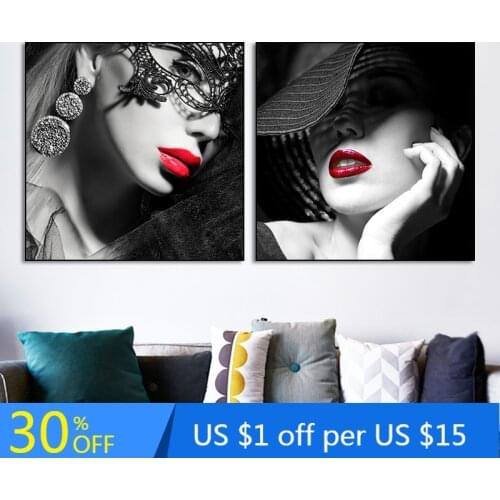 Fashion Beauty Photo Set Art Canvas Painting Print Makeup Manicure Poster Wall Picture For Living Room Modern Home Decor096