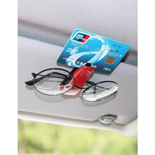 2021 May newCar glasses clip Sunglasses holder for car Storage folder