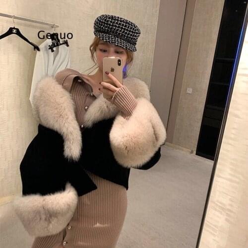 Winter Outwear Trendy Lamb Wool Coat Female Winter New Style Fur Thick Mid-Length Fur Granular Velvet Coat Cowhide Buckle Coat