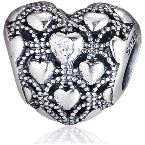 Charms 925 Silver Original Fit Pandora Bracelets Sterling Silver Club Charm Exclusive Charm Beads for Women diy Jewelry Making