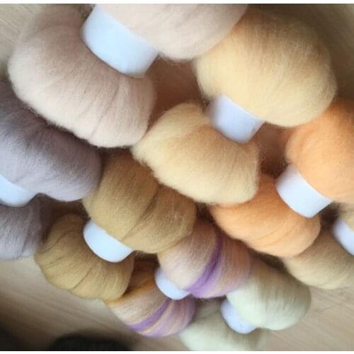 Wool felt poke fun DIY roving felt 100% merino wool fiber 10g/8pcs/lot