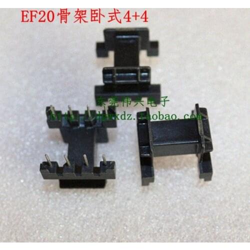 EF20 Skeleton Horizontal 4+4 Can Be Equipped with EF20 Ferrite Core Transformer