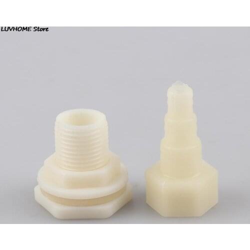 1/2" Tank Bulkhead Pipe Joints Bucket Inlet Outlet Connector Water Tank Drainage