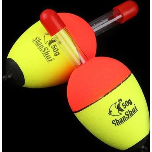 EVA Luminous Fishing Night Float Light Stick Foam Plastic Bobber Sea Rock Fishing Striking Floats 5/8/10/15/20/30/40/50/60g