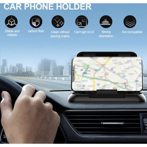 Universal Car Phone Holder Mount Dashboard Phone Holder for Car Anti-Slip Silicone Suction Pad Adjustable Phone Stand for 3.5-7"