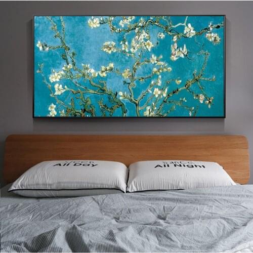Van Gogh Almond Blossom Flowers Canvas Art Paintings On The Wall Posters And Prints Impressionist Canvas Prints For Living Room