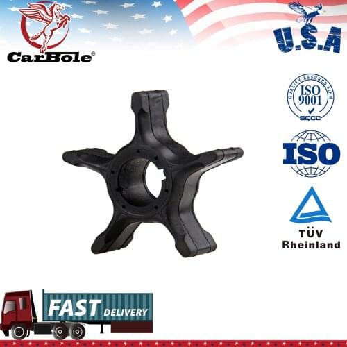 Water Pump Impeller For Suzuki 90-200HP DF90/100/115/140/150 Outboard Motor Black Rubber 6 Blades Boat Engine Parts