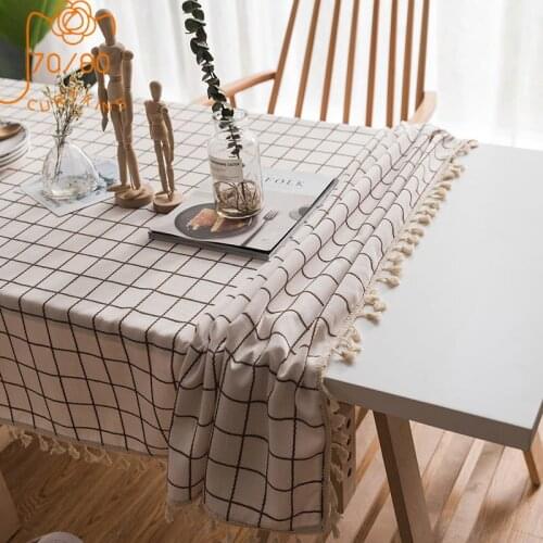 ZJBYZHOUSEHOLD Jacquard Tablecloths On The Table