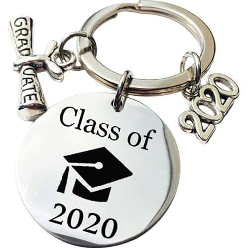 2020 My Story is Just Beginning Key Chain Jewelry Charm Keychain Class of Graduation Gift for Her and Him