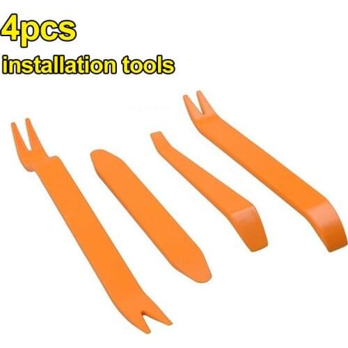 4Pcs car radio installation tools Panel Door Clip Panel Trim Dash Audio Removal Installer Pry Kit Repair Tool Pry Tool Hand Tool