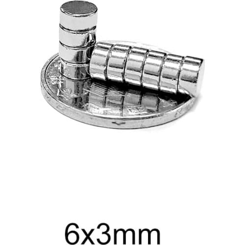 50~800PCS 6x3 mm Disc Bulk Neodymium Magnet 6mmx3mm Small Round Powerful Magnetic Magnets 6x3mm Rare Earth Magnets strong 6*3 mm