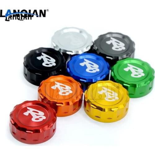 Motorcycle CNC Aluminum Rear Brake Fluid Reservoir Cover Cap For Yamaha YZF R6 YZF-R6 YZFR6 2006-2014 2007 2008 2009 2012 20113