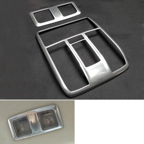 BBQ@FUKA ABS 2x Interior Front + Rear Reading Light Lamp Cover Trim Sticker Fit For Mazda 6 Atenza 2014 2015 Car accessories