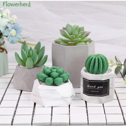 Concrete Cement Clay Molds Succulent Flowerpot Silicone Mould Candle Homemade DIY Epoxy Resin Molds Aromatherapy Plaster Mold