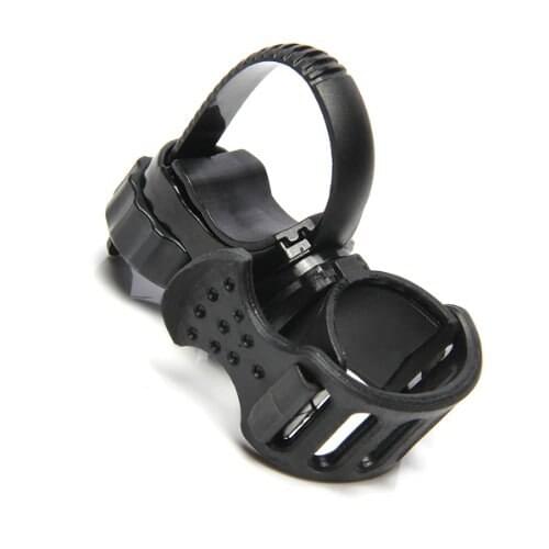 KSOL Support Flashlight Lamp Light flashlight holder Color Black Bike Handlebar