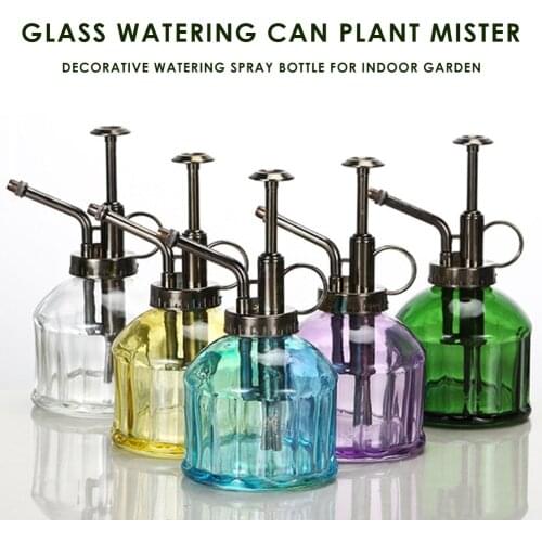 Mini Glass Watering Can Plant Mister Plant Flower Watering Pot Spray Bottle Watering Kettle Garden Water Sprinker Garden Tool