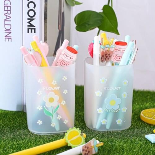 Multi-purpose Hexagonal Design Pen Holder Student Stationery Container Table Pencil Container Large Capacity for Kids