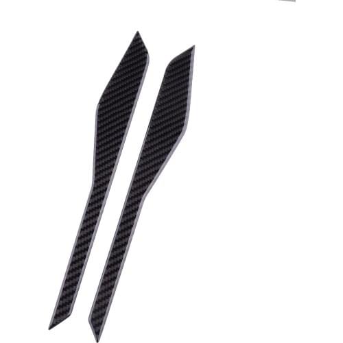 Beler 1 Pair Car Front Center Console Panel Cover Trim Fit For Ford Explorer 2016 2017 2018 2019 Carbon Fiber Black