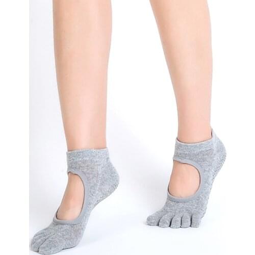 One Size New Female Socks Backless non-slip Breathable Pilates Ballet Socks Sports Fitness Women High Quality Solid Color Socks