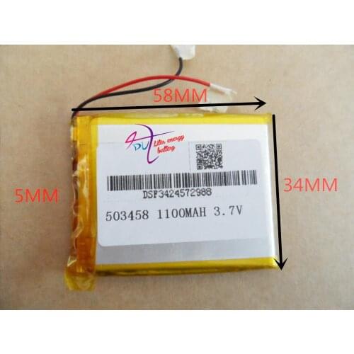 Tablet battery 3.7V lithium polymer battery 503458 MP4 7 inch MP3 navigator wireless headset