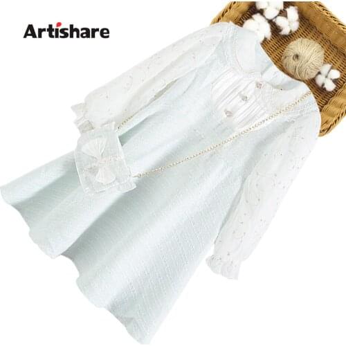 Kids Dresses For Girls Solid Color Kids Dresses For Girls Casual Style Children Party Dress Spring Autumn Clothes Girl 6 8 10 12