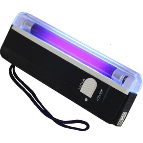 2 in 1 portable UV lamp fake money detector hand-held LED flashlight counterfeit currency detector counterfeit currency bill sec