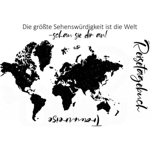 German Words Transparent Clear Silicone Stamp/Seal for DIY scrapbook/photo album Decorative clear stamp sheets ST0783