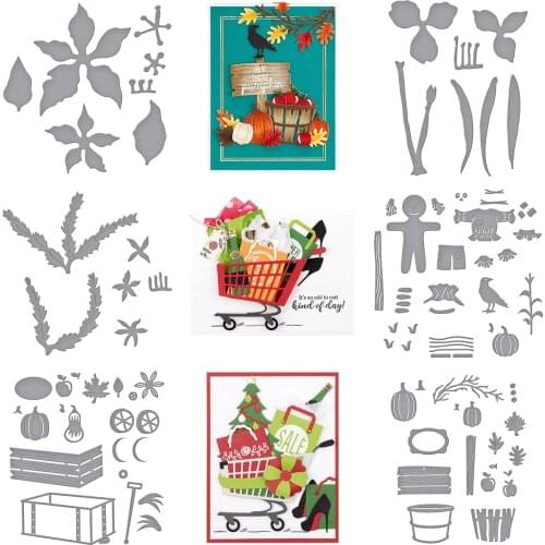 Christmas Party Element Metal Cutting Dies for DIY Scrapbook Material Decoration Photo Album Template Paper Card Handmades