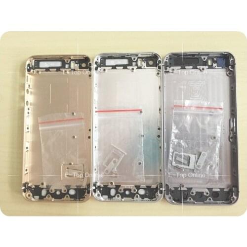 With buttons Full chassis For iphone 5 5g 5s SE 6 6G 6S plus 7 like X 8 7P 8P Back housing cover i8 Style Rear battery door