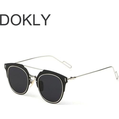 Dokly Fashion Eyewaer Polarized sunglasses Men And Women Wearing Composit Sunglasses UV 400 Vintage Sun Glasses Oculos De Gafas