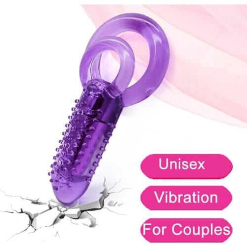 10 Speeds Bullet Anal Vibrator Unisex Double cock Rings For Penis Vibrator Sex Toys For Men Woman Masturbator Erotic Adult Toy