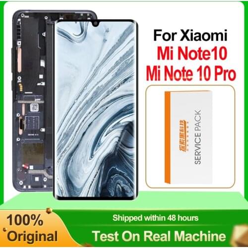 6.47" Original Super AMOLED For Xiaomi Mi Note 10 / Mi Note 10 Pro / LCD Display Touch Screen Digitizer Assembly Mi CC9 Pro LCD