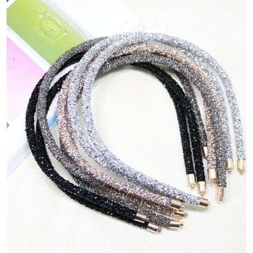 1 Piece Of New Fashion Womens Thin Side And Diamond Super Shimmering HeadbandthThin Edge All-Match TemperamentHair Band