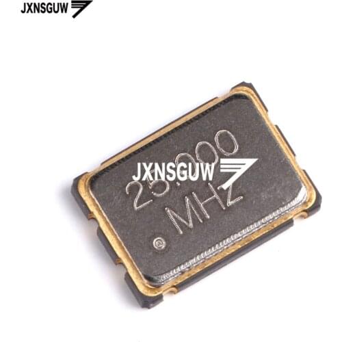 10PCS SMD active crystal oscillator 7050 25.000MHz 25PPM 3.3V 5*7mm 4 feet 5070 resonator