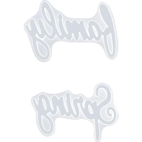 2 Pack DIY Spring Letters Resin Mold UV Epoxy Silicone Mold DIY Casting Molds Home Number Epoxy Mold Making Tool