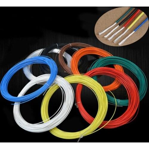 5M Silver Plated PTFE Wire High Purity OFC Copper Cable HiFi Audio Speaker Headphone DIY 26/28 AWG