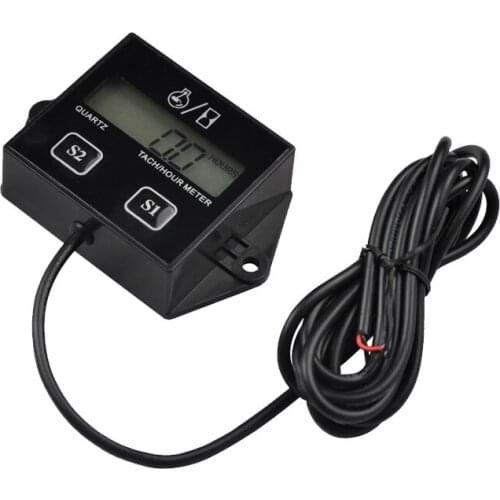 Free Shipping! Digital Resettable Petrol Engine Hour Meter Tachometer For Jet Ski,Lawn Mower,Motorcycle,ATV,Boat,Generator
