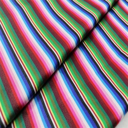 CF919 150cm Width Colorful Stripes Jacquard Brocade Fabrics Womens Dress Clothes Home Textiles DIY Materials Patchwork Fabrics