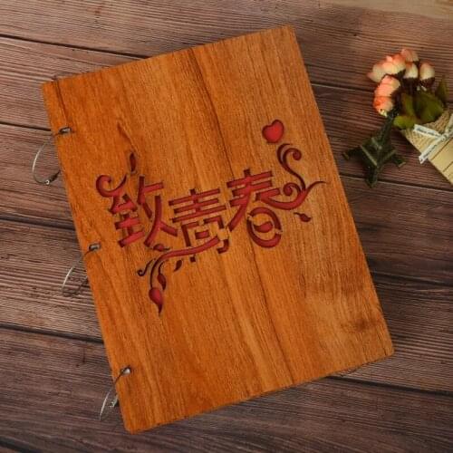Wooden Photo Album Storage Photo File Honor Award Interstitial Design High Capacity A4 Paper Collection Album This Portfolio