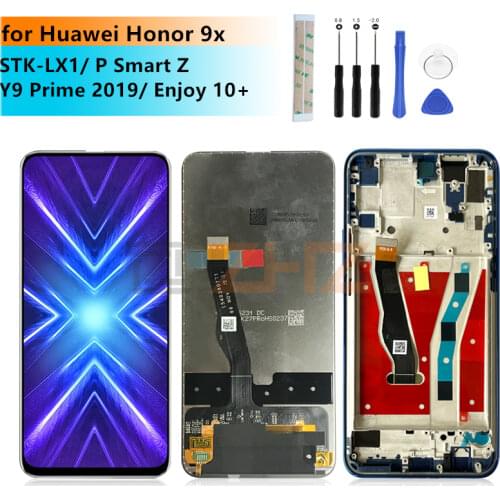 For Huawei Honor 9X LCD STK-LX1 P Smart Z touch screen digitizer assembly Y9 Prime 2019 enjoy 10+screen Replacement repair parts