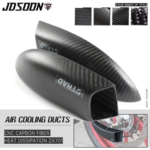Carbon Fiber Air Cooling Ducts Brake Cooling Mounting kit System For APRILIA RSV4 RR NOABS Shiver 750 Dorsoduro Tuono 1000 V2
